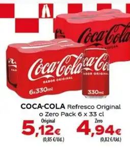 SPAR Lanzarote Coca-Cola Refresco Original o Zero Pack oferta