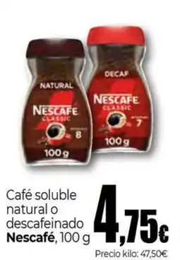UDACO Nescafé café soluble natural o descafeinado oferta