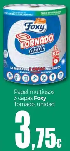 UDACO Foxy papel multiusos 3 capas Tornado oferta