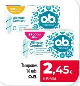 SPAR Lanzarote O.B. tampones ultimate comfort oferta