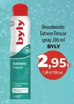 SPAR Lanzarote byly desodorante extrem frescor spray oferta