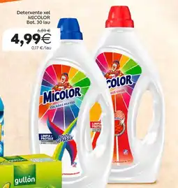 Supermercados Aquí Micolor detergente xel oferta