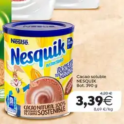 Supermercados Aquí Nesquik cacao soluble oferta