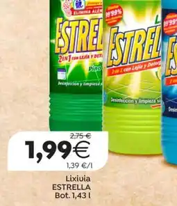 Supermercados Aquí Estrella lixivia oferta
