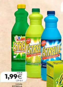 Supermercados Aquí Estrella lixivia oferta