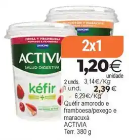 Supermercados Aquí Activia kéfir oferta