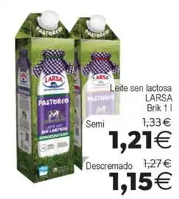 Supermercados Aquí Larsa leite sem lactosa oferta