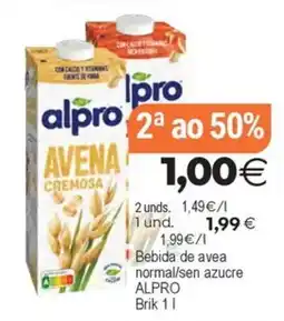 Supermercados Aquí alpro avena cremosa oferta