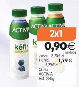 Supermercados Aquí Activia kéfir oferta
