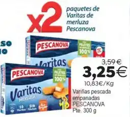 Supermercados Aquí Pescanova varitas merluza oferta