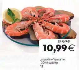 Supermercados Aquí Langostino Vannamei oferta