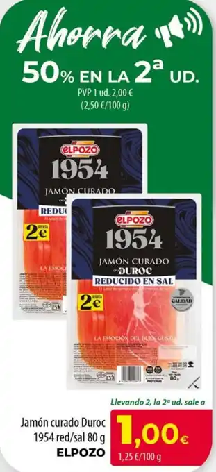 Elpozo jamón curado duroc