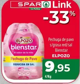 Spar La Palma Elpozo pechuga de pavo oferta