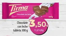 SPAR Lanzarote Tirma chocolate con leche oferta