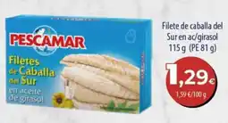 SPAR Lanzarote Pescamar filetes de caballa del sur en aceite de girasol oferta