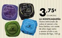 Supermercados Lupa La Montejaqueña queso semicurado de cabra oferta