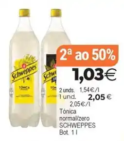Supermercados Aquí Schweppes Tónica normal/zero oferta