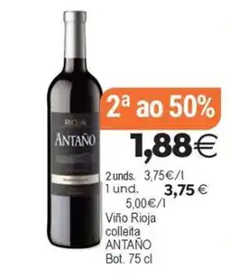 Supermercados Aquí Antaño viño rioja colleita oferta