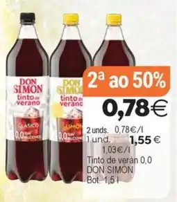 Supermercados Aquí Don Simon tinto de verano oferta