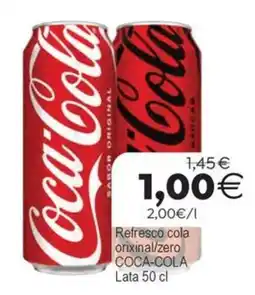 Supermercados Aquí Coca-Cola refresco cola original/zero oferta