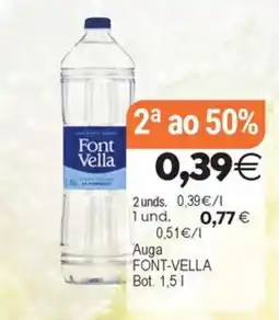 Supermercados Aquí Auga FONT-VELLA oferta