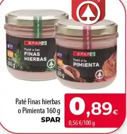 SPAR Lanzarote SPAR Paté Finas hierbas o Pimienta oferta
