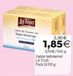 Supermercados Aquí La Toja jabón de tocador con sales minerales oferta