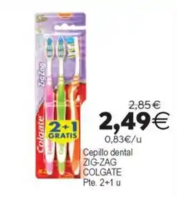 Supermercados Aquí Colgate cepillo dental zig-zag oferta