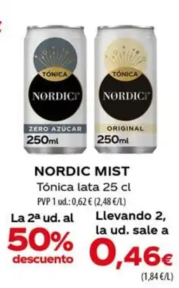 Spar La Palma Nordic mist tónica lata oferta