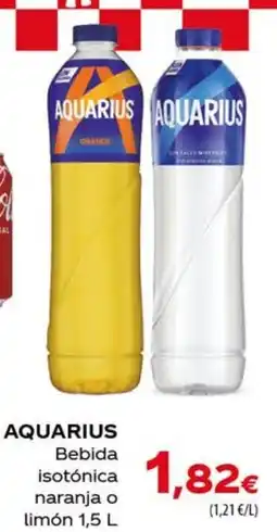 Spar La Palma Aquarius bebida isotónica naranja o limón oferta