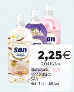 Supermercados Aquí San suavizante concentrado oferta