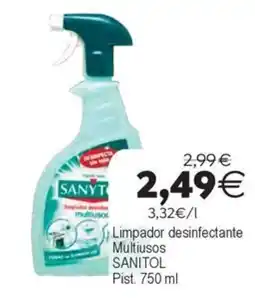 Supermercados Aquí Sanyt Limpador desinfectante Multiusos SANITOL oferta
