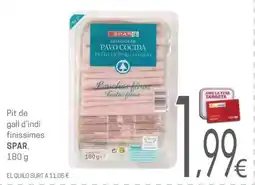 Valvi Supermercats spar pechuga de pavo cocida oferta