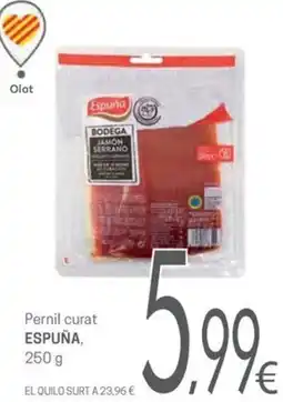 Valvi Supermercats Espuña pernil curat oferta