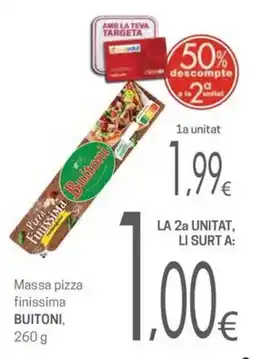 Valvi Supermercats Buitoni massa pizza finissima oferta