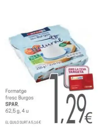 SPAR formatge fresc Burgos