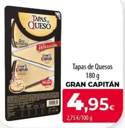 SPAR Lanzarote Gran Capitán tapas de quesos oferta