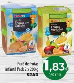 SPAR Lanzarote SPAR Puré de frutas infantil oferta