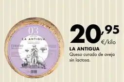 Supermercados Lupa La Antigua Queso curado de oveja sin lactosa oferta