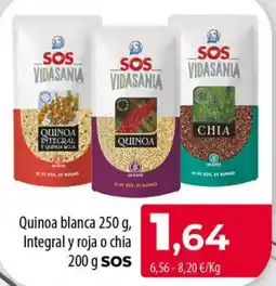 Spar La Palma SOS Vidasania quinoa blanca integral y roja o chia oferta