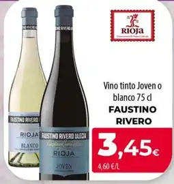 Spar La Palma Faustino Rivero vino tinto joven o blanco oferta