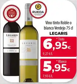 Spar La Palma Legaris vino tinto roble o blanco verdejo oferta