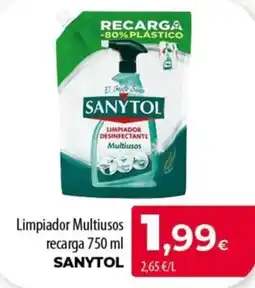 SPAR Lanzarote Sanytol limpiador multiusos recarga oferta