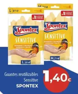 SPAR Lanzarote Guantes reutilizables Sensitive Spontex oferta