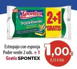 SPAR Lanzarote Spontex estropajo con esponja Poder verde oferta