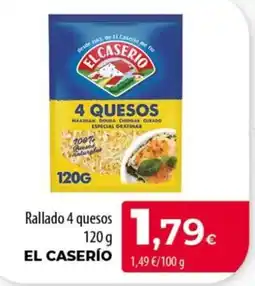 SPAR Lanzarote El Caserío rallado 4 quesos oferta