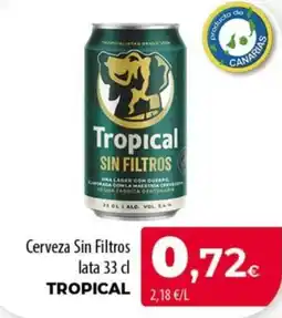 SPAR Lanzarote Tropical cerveza sin filtros oferta