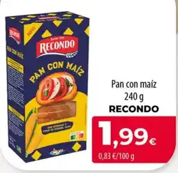Spar La Palma Recondo pan con maíz oferta
