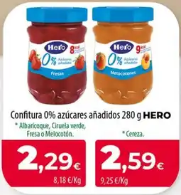 Spar La Palma Hero confitura 0% azúcares añadidos oferta