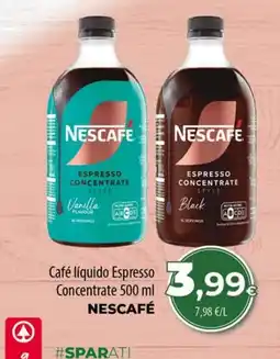 Spar La Palma Nescafe cafe liquido espresso concentrate oferta